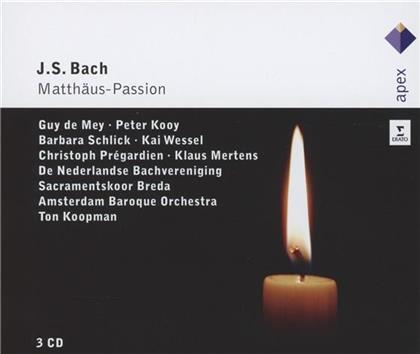 Guy De Mey, Peter Kooy, Barbara Schlick, Christoph Pr&eacute;gardien, Johann Sebastian Bach (1685-1750), &hellip; - Matth&auml;us Passion Bwv244 (3 CDs)