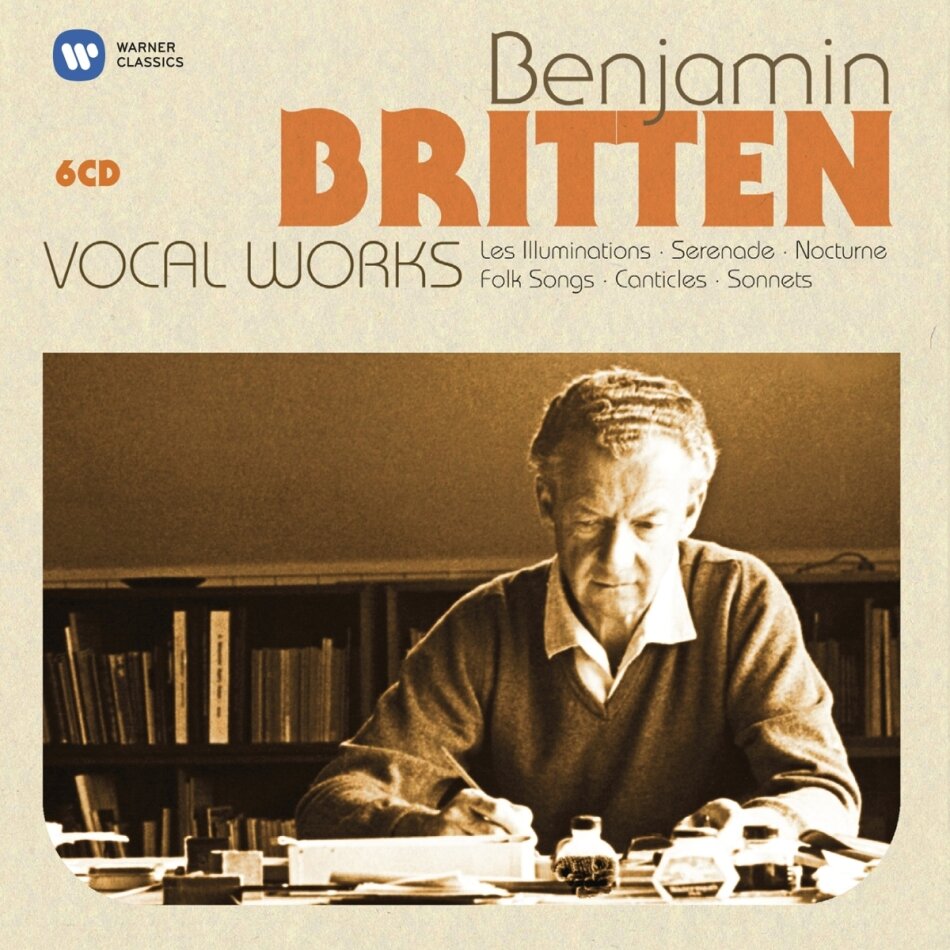 Bostridge, Pears, Tear, u.a. & Benjamin Britten (1913-1976) - Vocal Works - Les Illuminations, Serenade, Nocturne, Folk Songs, Canticles, Sonnets 6 CDs
