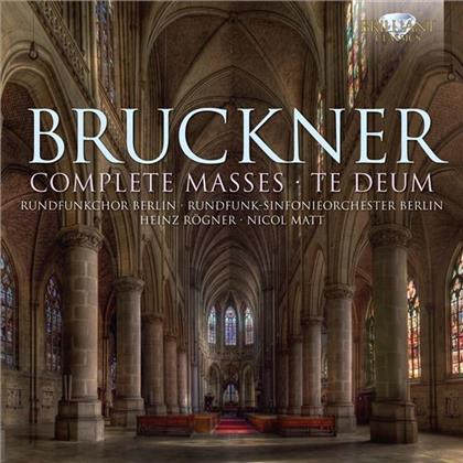 Heinz R&ouml;gner, Nicol Matt, Rundfunkchor Berlin, Anton Bruckner (1824-1896) & Rundfunk Sinfonieorchester Berlin - Complete Masses - Te Deum / Komplette Messen -Te Deum (3 CDs)