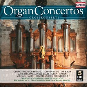 Georg Friedrich H&auml;ndel (1685-1759), Johann Sebastian Bach (1685-1750), Div, Christine Schornsheim, Martin Haselb&ouml;ck, &hellip; - Orgelkonzerte (5 CDs)