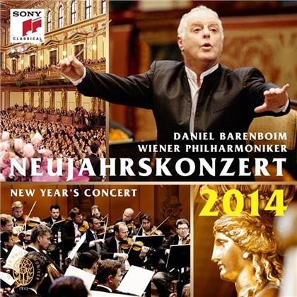 Johann Strauss, Daniel Barenboim & Wiener Philharmoniker - Neujahrskonzert 2014 - GSA Version mit deutschem Booklet (2 CD)