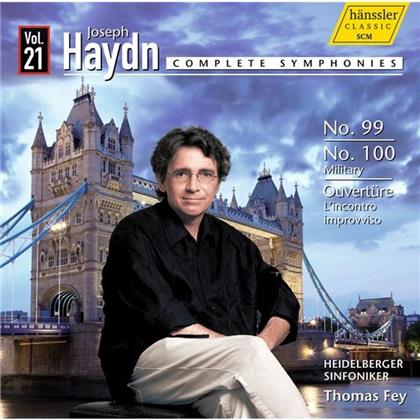 Joseph Haydn (1732-1809), Thomas Fey & Heidelberger Sinfoniker - Haydn: Complete Symphonies Vol. 21 - No.99, No.100, Ouvert&uuml;re L'incontro improvviso
