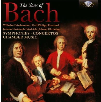 Johann Sebastian Bach (1685-1750), Hartmut H&auml;nchen, Bart van Oort, Ross Pople, Claudio Astronio, &hellip; - Symphonien/Konzert (10 CDs)
