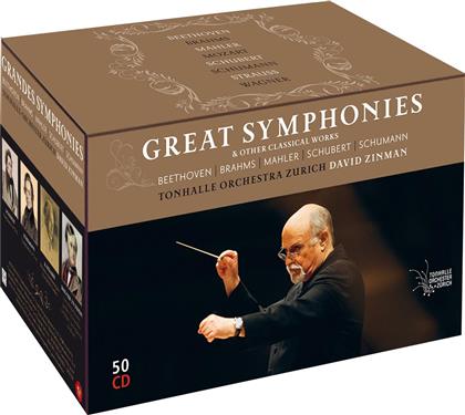 David Zinman, Tonhalle Orchester Z&uuml;rich, Ludwig van Beethoven (1770-1827), Johannes Brahms (1833-1897), &hellip; - Great Symphonies. The Zurich Years 1995 -2014 (50 CD)