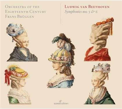 Ludwig van Beethoven (1770-1827), Frans Br&uuml;ggen & Orchestra of the Eighteenth Century - Sinfonien 5+6