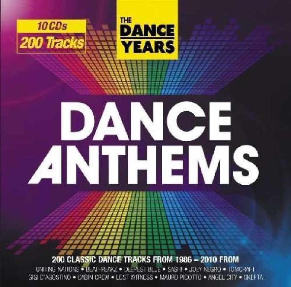 Dance Years - Dance Anthems - Various - Boxset 10 CDs