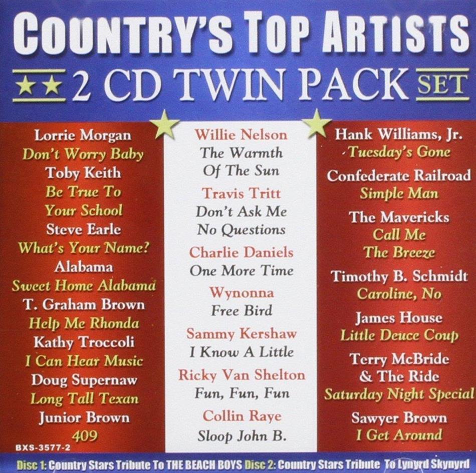 Lynyrd Skynyrd Frynds & Beach Boys Tribute - Country's Top Artists 2 CDs