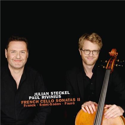 C&eacute;sar Franck (1822-1890), Gabriel Faur&eacute; (1845-1924), Camille Saint-Sa&euml;ns (1835-1921), Julian Steckel & Paul Rivinius - French Cello Sonatas II - Cellosonate in A-Dur, 3 Romances op17 / Romance op69, Berceuse op16, Elegie op24 / Cellosonate Nr2 op123