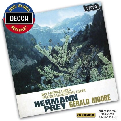 Hermann Prey, Hugo Wolf (1860-1903), Hans Erich Pfitzner (1869-1949) & Gerald Moore - M&ouml;rike Lieder - Eichendorf