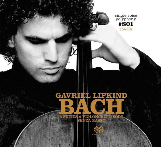 Johann Sebastian Bach (1685-1750) & Gavriel Lipkind - 6 Cellosuiten Édition Limitée, 3 SACDs