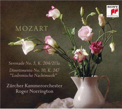 Wolfgang Amadeus Mozart (1756-1791), Sir Roger Norrington & Z&uuml;rcher Kammerorchester - Serenade K. 204 & Divertimento K. 247