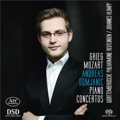 Edvard Grieg (1843-1907), Wolfgang Amadeus Mozart (1756-1791), Johannes Klumpp, Andreas Domjanic & W&uuml;rttembergische Philharmonie Reutlingen - Grieg - Mozart: Piano Concertos (SACD)