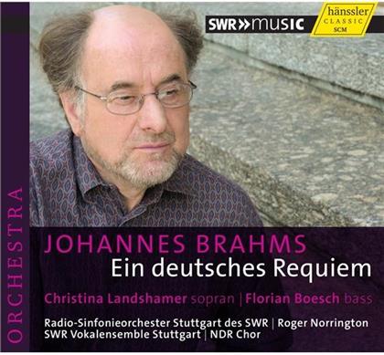 Christina Landshamer, Florian Boesch, Johannes Brahms (1833-1897), Sir Roger Norrington, &hellip; - Ein Deutsches Requiem