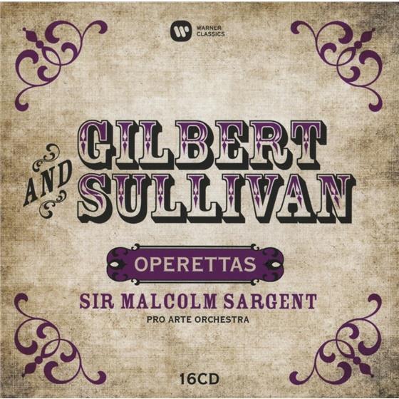 Alan Gilbert, Gilbert Sullivan, Malcolm Sargant Sir & Pro Arte Orchester - Operetten 16 CD