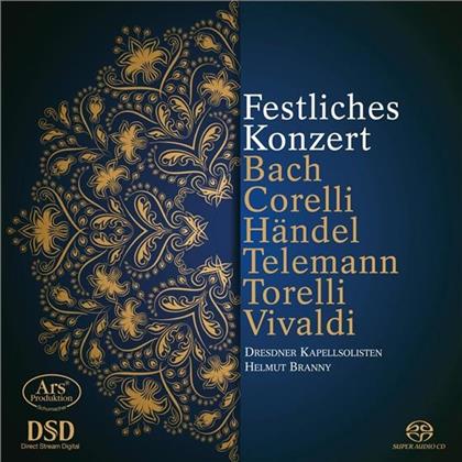 Dresdner Kapellsolisten, Johann Sebastian Bach (1685-1750), Corelli, Georg Friedrich H&auml;ndel (1685-1759), &hellip; - Festliches Konzert (SACD)