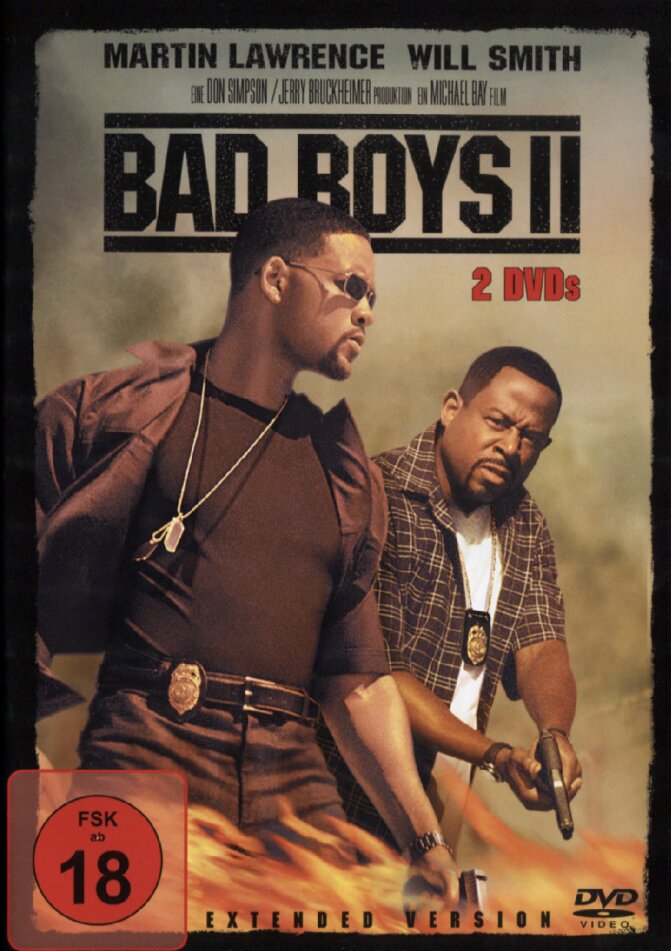 Bad Boys 2 (2003) Extended Version, FSK 18, 2 DVDs