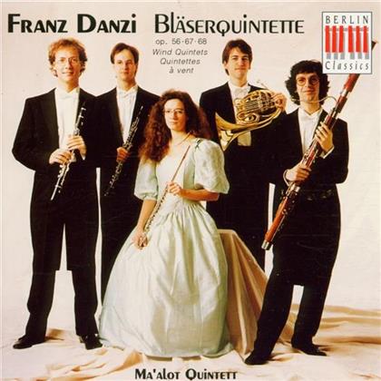 Ma'Alot Quintett & Franz Danzi (1763-1826) - Bl&auml;serquintette Op.56,67,68
