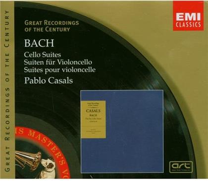 Pablo Casals (1876 - 1973) & Johann Sebastian Bach (1685-1750) - Cellosuiten 1-6 (2 CD)
