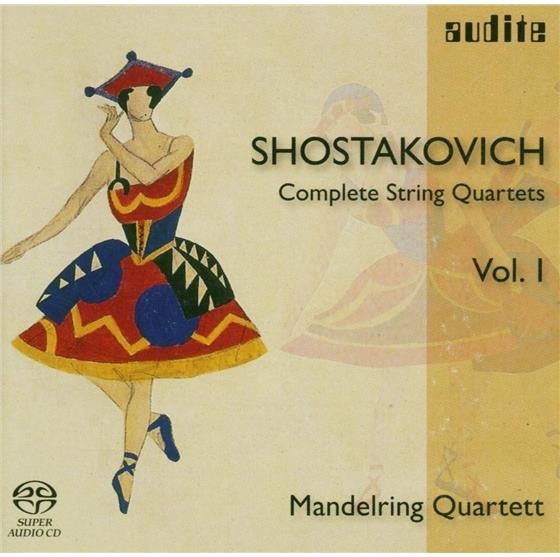 Mandelring Quartett & Dimitri Schostakowitsch (1906-1975) - Streichquartette 1,2,4 Hybrid SACD