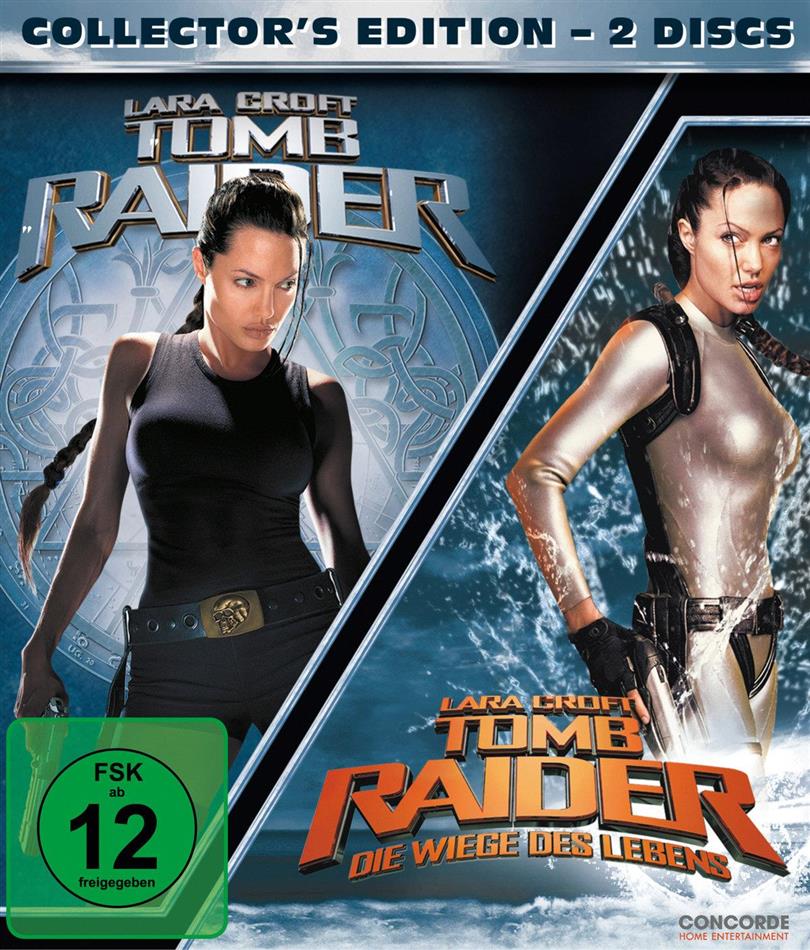 Lara Croft: Tomb Raider / Lara Croft: Tomb Raider - Die Wiege des Lebens Collector's Edition, 2 DVDs