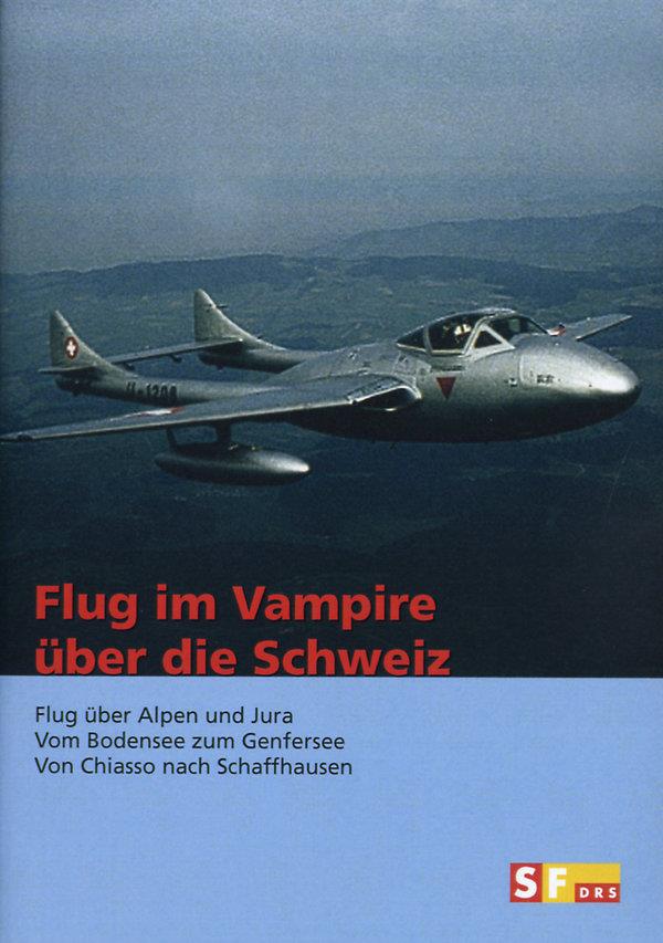 Flug im Vampire über die Schweiz