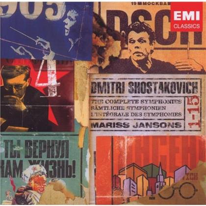 Mariss Jansons & Dimitri Schostakowitsch (1906-1975) - Complete Symphonies (10 CD)