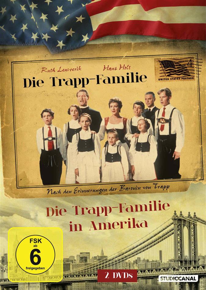 Die Trapp-Familie / Die Trapp-Familie in Amerika Double Feature, 2 DVDs