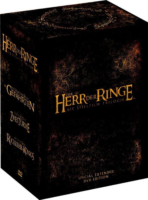 Der Herr der Ringe Trilogie Extended Edition, 12 DVDs