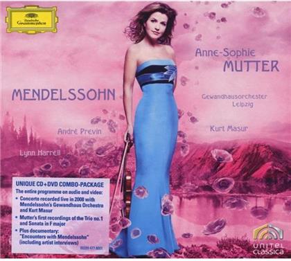 Felix Mendelssohn-Bartholdy (1809-1847), Andr&eacute; Previn (*1929), Anne-Sophie Mutter, Lynn Harrell & Gewandhausorchester Leipzig - Violin Concerto Op.64, Trio Digi
