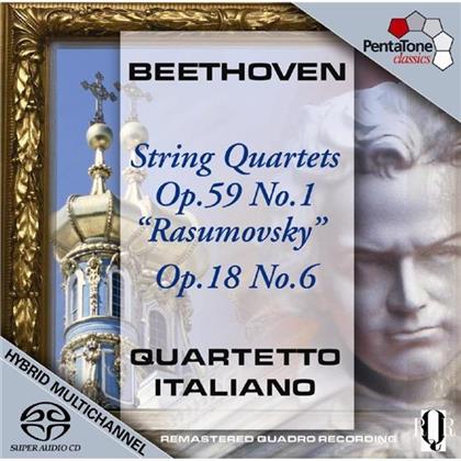 Quartetto Italiano & Ludwig van Beethoven (1770-1827) - Quartett Op18/6, Nr7 Op59/1 Ra