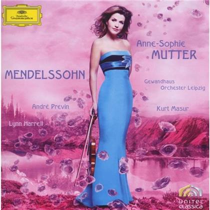 Felix Mendelssohn-Bartholdy (1809-1847), Andr&eacute; Previn (*1929), Anne-Sophie Mutter, Lynn Harrell & Gewandhausorchester Leipzig - Violin Concerto Op.64/Piano Trio (2 CDs)
