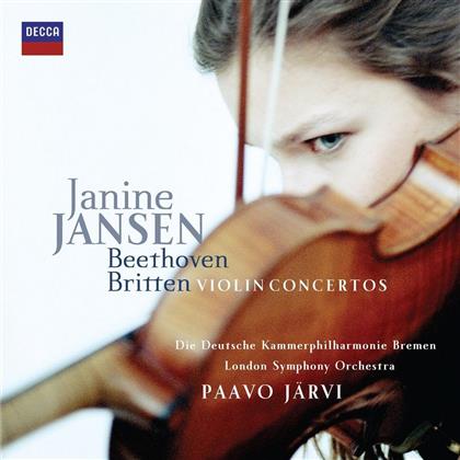 Ludwig van Beethoven (1770-1827), Sir Benjamin Britten (1913-1976), Paavo J&auml;rvi, Janine Jansen, &hellip; - Violin Concertos