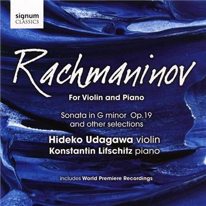 Udagawa Hideko/ Lifschitz Konstantin & Sergej Rachmaninoff (1873-1943) - For Violin And Piano