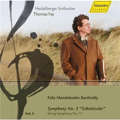 Heidelberger Sinfoniker/ Thoma & Felix Mendelssohn-Bartholdy (1809-1847) - String Symphony No. 11