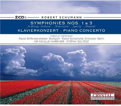 Heidrun Holtzmann & Robert Schumann (1810-1856) - Symph. Nos. 1&3 / Klavierkonzert (2 CDs)
