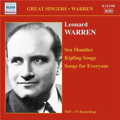 Warren Leonard / Levine Maurice & --- - Sea Shanties / Kipling Songs