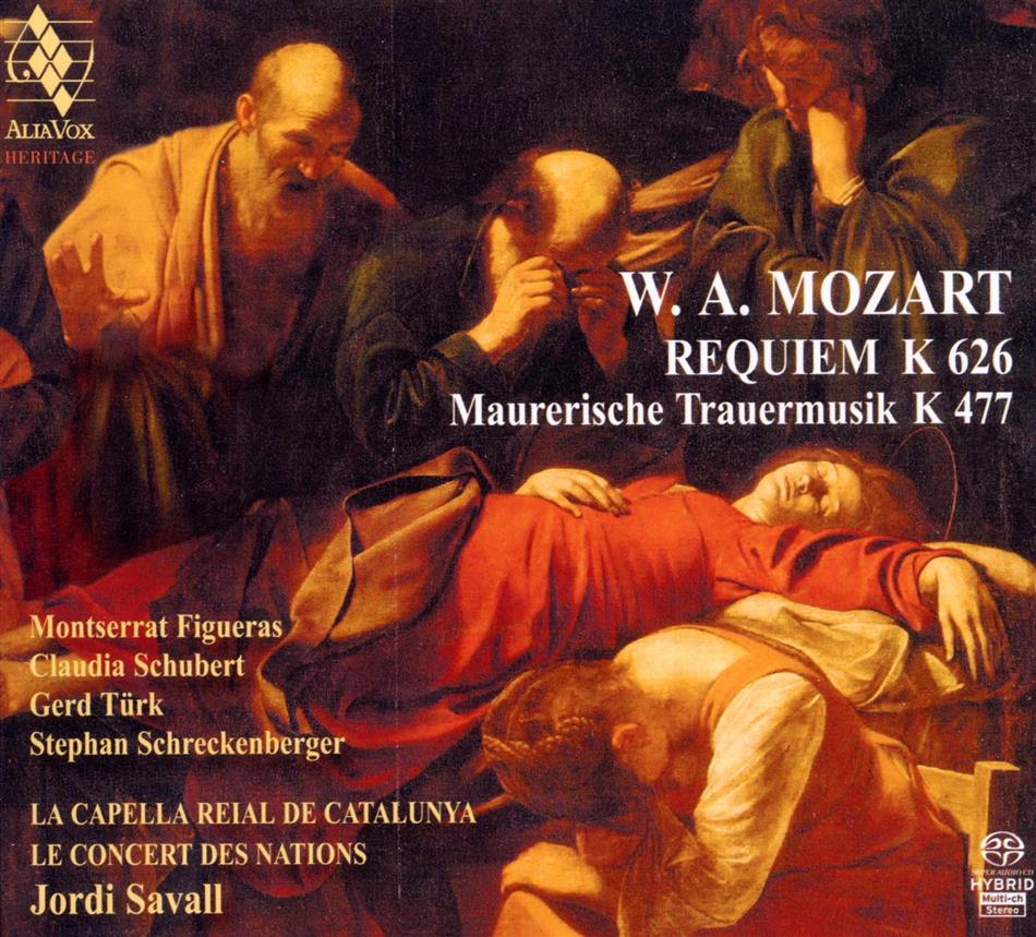 Wolfgang Amadeus Mozart (1756-1791), Jordi Savall & La Capella Reial De Catalunya - Requiem K626/Maurerische Trauermusikk477 SACD