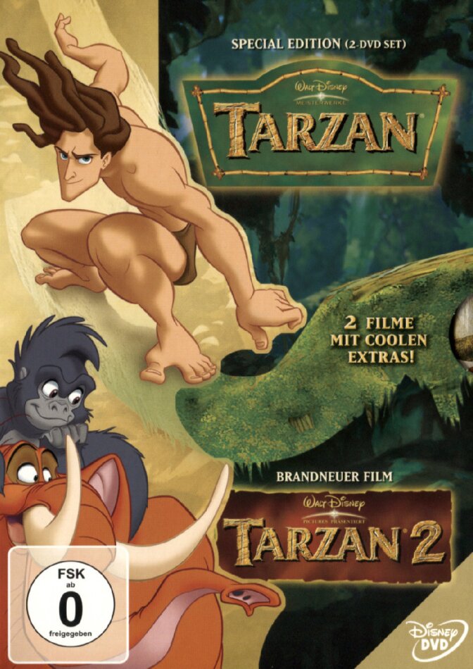 Tarzan Box (Walt Disney) - Tarzan 1 & 2 3 DVDs