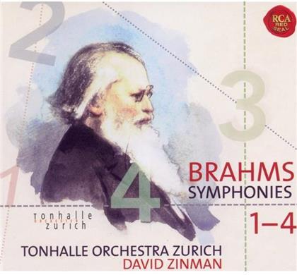 Zinman David / Tonhalle Orchester Z&uuml;rich & Johannes Brahms (1833-1897) - Symphonies 1-4 (3 CD)