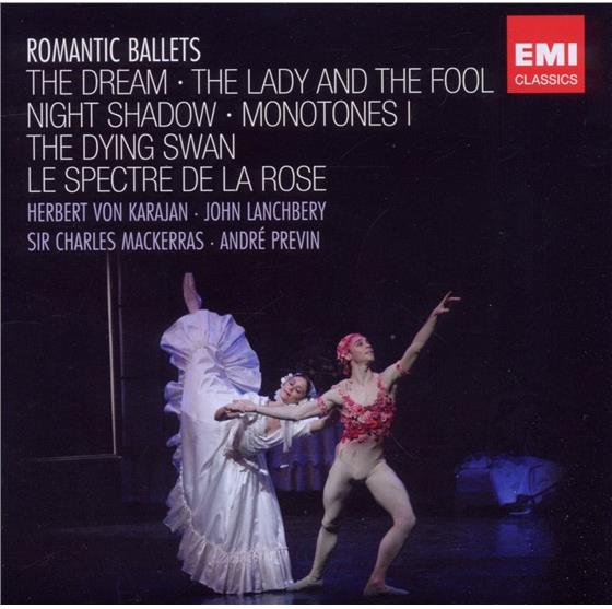 André Previn (*1929), John Lanchbery, Herbert von Karajan & Sir Charles Mackerras - Romantic Ballets - The Dream - The Lady And The Fool - Night Shadow - Monotones 1 - The Dying Swan - Le Pectre De La Rose 2 CDs