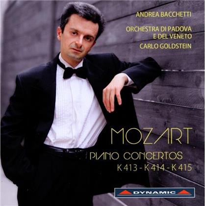 Andrea Bacchetti & Wolfgang Amadeus Mozart (1756-1791) - Klavierkonzerte K413,K414,K415