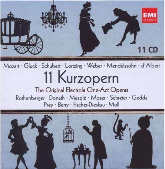 Rothenberger / Donath / Prey / Gedda & Mozart / Lortzing / Schubert - 11 Kurzopern 11 CD