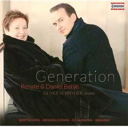 Behle Renate & Daniel / Schnyder Oliver & Beethoven /Wagner /Mendesllsohn/Brahms/+ - Lieder