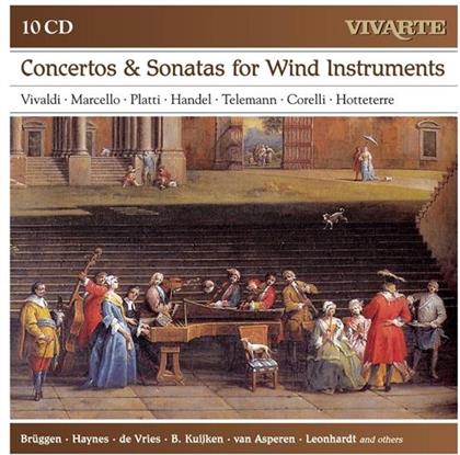 Br&uuml;ggen / Haynes / Vries / Kuijken & Vivaldi / Piatti / Marcello / H&auml;ndel - Konzerte & Sonaten F&uuml;r Holzbl&auml;ser (10 CDs)