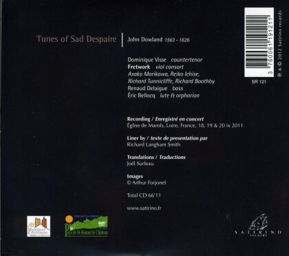 Dominique Visse & John Dowland (1563-1626) - Tunes Of Sad Despaire