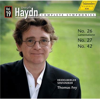 Fey Thomas / Heidelberger Sinfoniker & Joseph Haydn (1732-1809) - Complete Symphonies Vol. 26, 27, 42