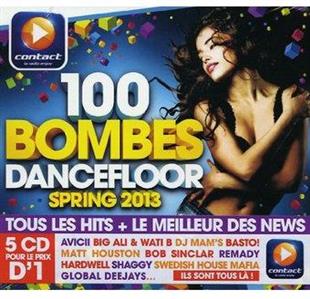 100 Bombes Dancefloor - Various - Spring 2013 5 CD