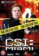CSI: Miami - Series 3.2 3 DVDs