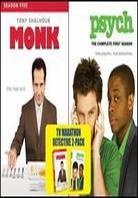Monk - Season 5 / Psych - Season 1 8 DVDs