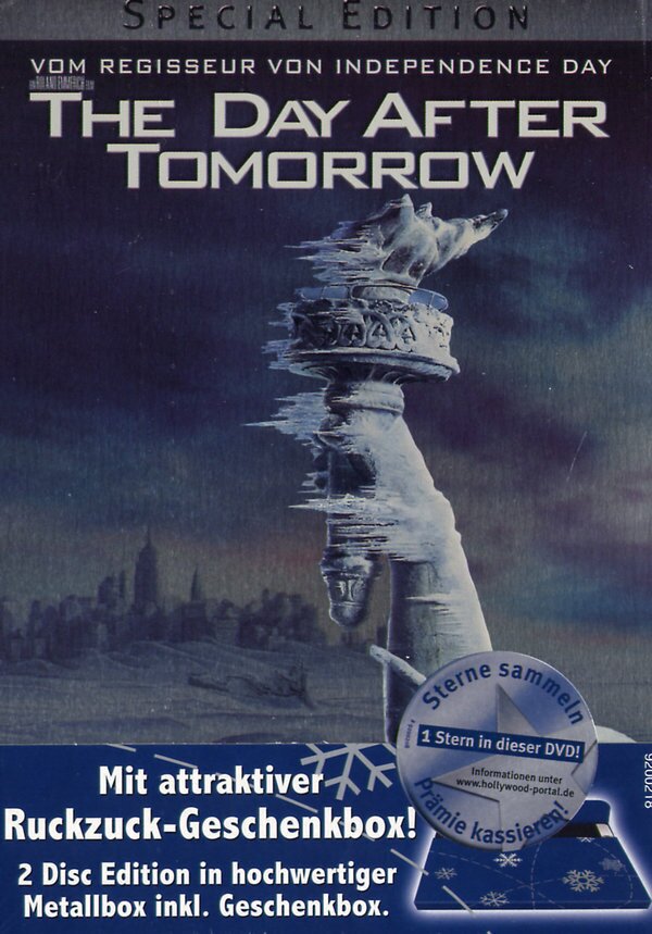 The day after tomorrow (2004) Special Edition, Steelbook, 2 DVDs